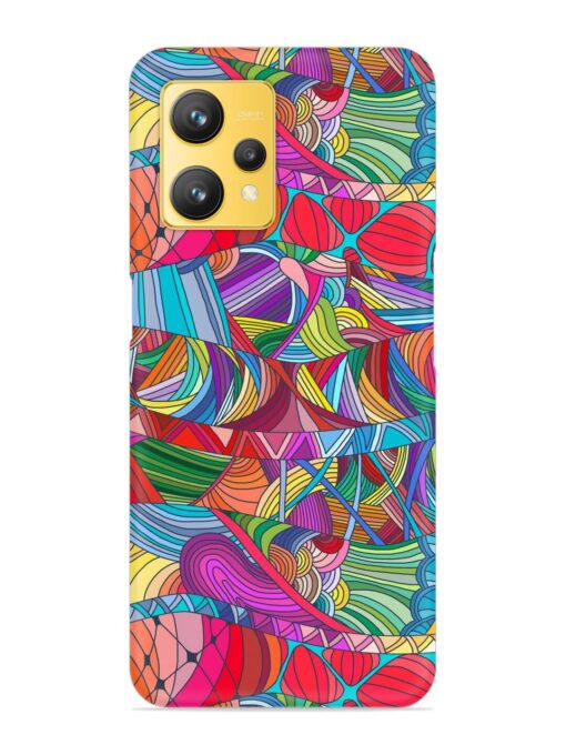 Seamless Patterns Hand Drawn Snap Case for Realme 9 (4G) Zapvi