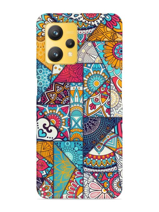 Patchwork Pattern Vintage Snap Case for Realme 9 (4G) Zapvi