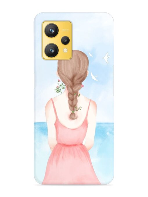 Watercolor Girl Vector Snap Case for Realme 9 (4G) Zapvi