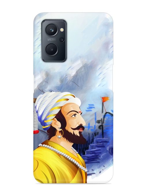 Shivaji Maharaj Color Paint Art Snap Case for Realme 9I (4G)