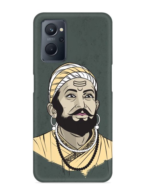 Shivaji Maharaj Vector Art Snap Case for Realme 9I (4G)