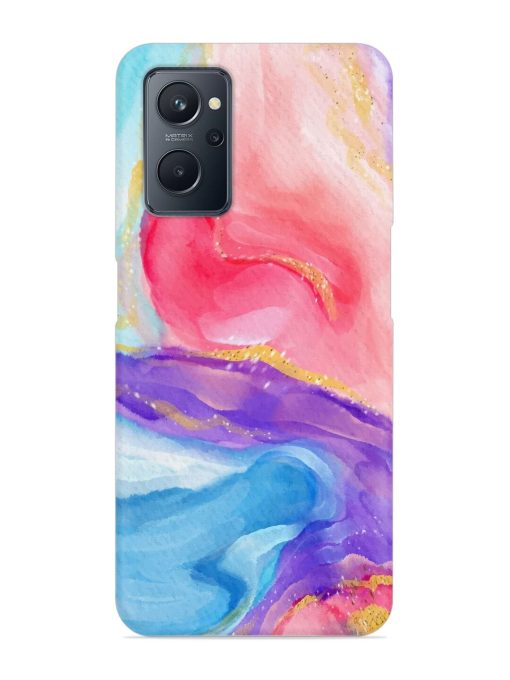 Watercolor Gradient Snap Case for Realme 9I (4G) Zapvi