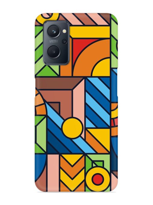 Colorful Geometric Snap Case for Realme 9I (4G)