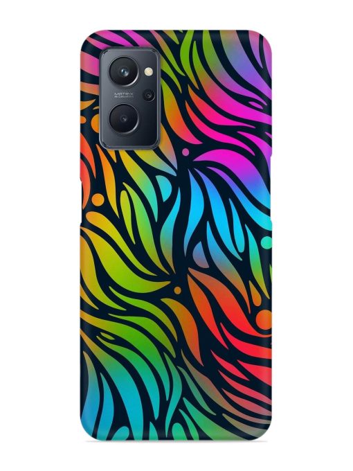 Abstract Leaf Design Snap Case for Realme 9I (4G) Zapvi