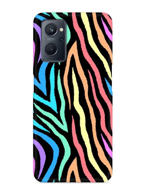 Colorful Abstract Zebra Snap Case for Realme 9I (4G)