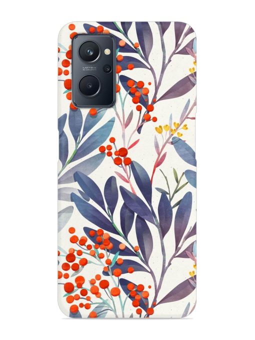 Seamless Floral Pattern Snap Case for Realme 9I (4G)