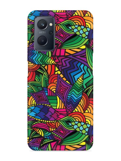 Abstract Multicolor Seamless Snap Case for Realme 9I (4G) Zapvi