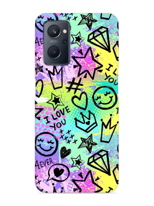 Bright Seamless Pattern Snap Case for Realme 9I (4G)