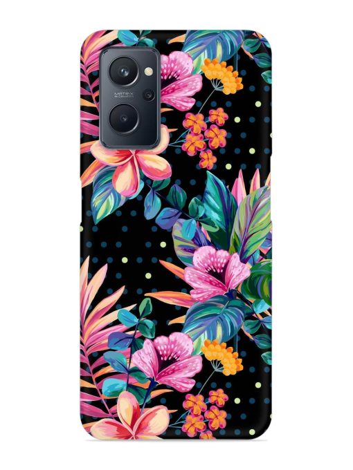 Seamless Floral Pattern Snap Case for Realme 9I (4G)