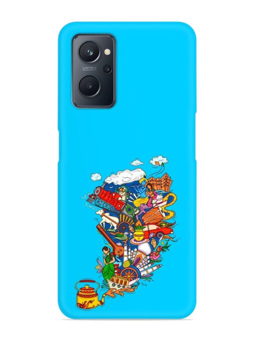 Vector Design Indian Snap Case for Realme 9I (4G) Zapvi