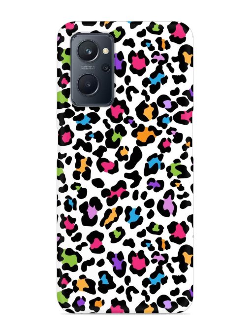 Seamless Leopard Pattern Snap Case for Realme 9I (4G)