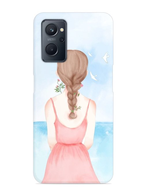 Watercolor Girl Vector Snap Case for Realme 9I (4G)