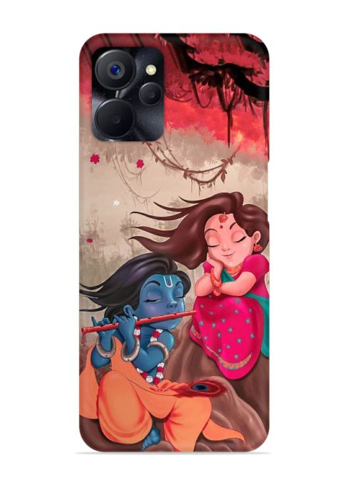 Radhe Krishna Water Art Snap Case for Realme 9I (5G) Zapvi