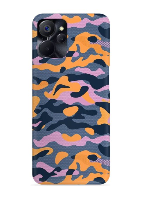 Camouflage Army Military English Orange Art Snap Case for Realme 9I (5G) Zapvi