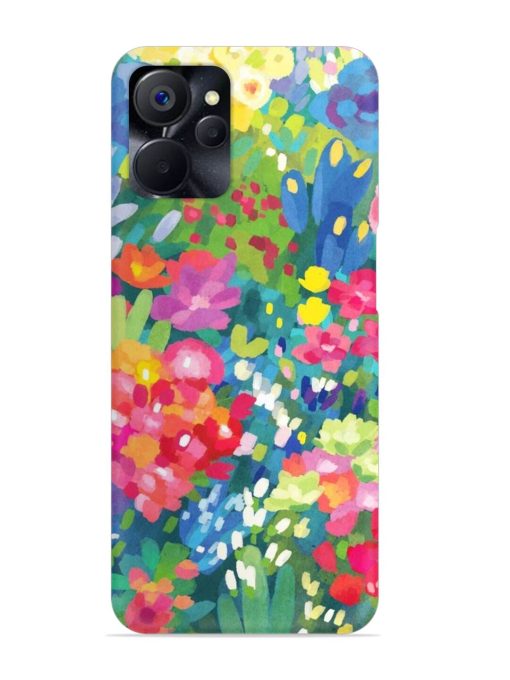 Watercolor Flower Art Snap Case for Realme 9I (5G)