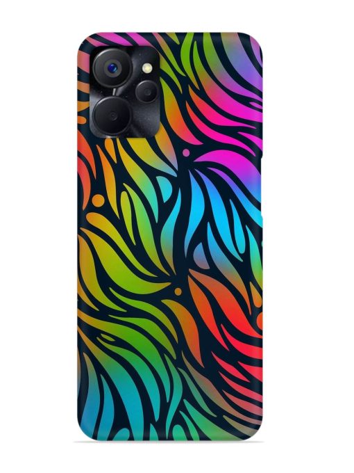 Abstract Leaf Design Snap Case for Realme 9I (5G) Zapvi