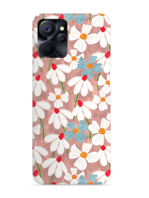 Abstract Petal Flowers Snap Case for Realme 9I (5G) Zapvi