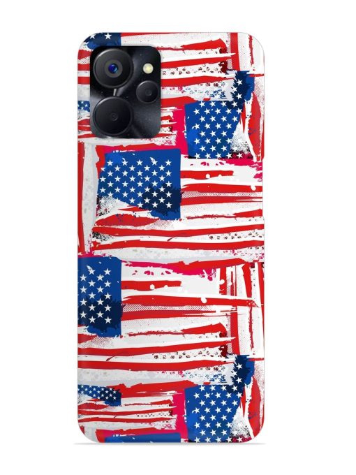 Usa Flag Seamless Snap Case for Realme 9I (5G)