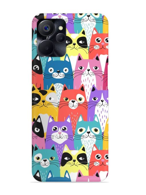 Funny Cartoon Cats Snap Case for Realme 9I (5G)