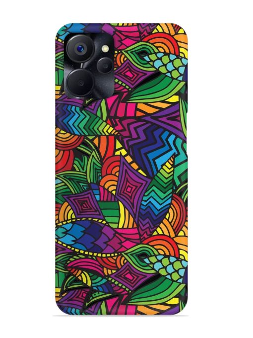 Abstract Multicolor Seamless Snap Case for Realme 9I (5G) Zapvi