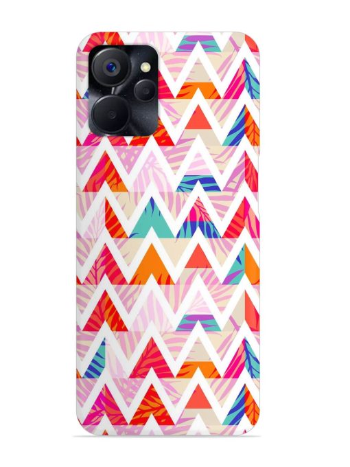 Abstract Triangle Background Snap Case for Realme 9I (5G) Zapvi