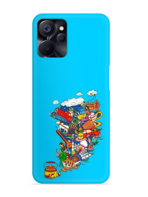 Vector Design Indian Snap Case for Realme 9I (5G) Zapvi