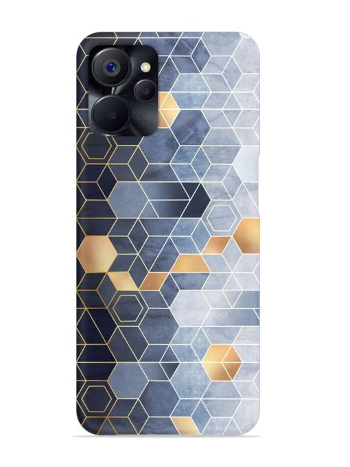 Geometric Abstraction Hexagons Snap Case for Realme 9I (5G) Zapvi