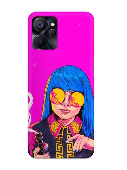 Aesthetic Anime Girl Snap Case for Realme 9I (5G) Zapvi