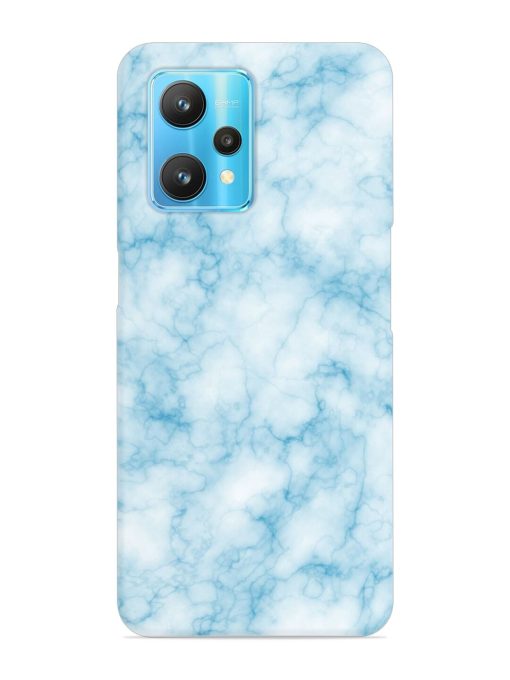 Blue White Natural Marble Snap Case for Realme 9 Pro (5G)