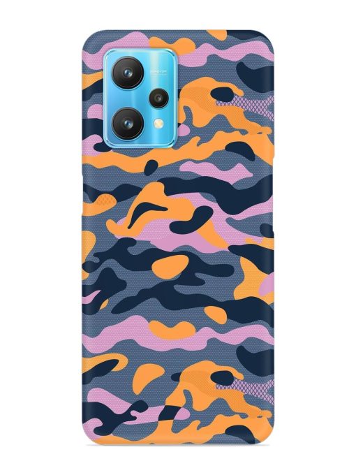 Camouflage Army Military English Orange Art Snap Case for Realme 9 Pro (5G) Zapvi