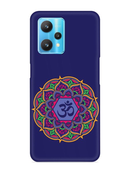 Om Mandala Art Blue Snap Case for Realme 9 Pro (5G) Zapvi