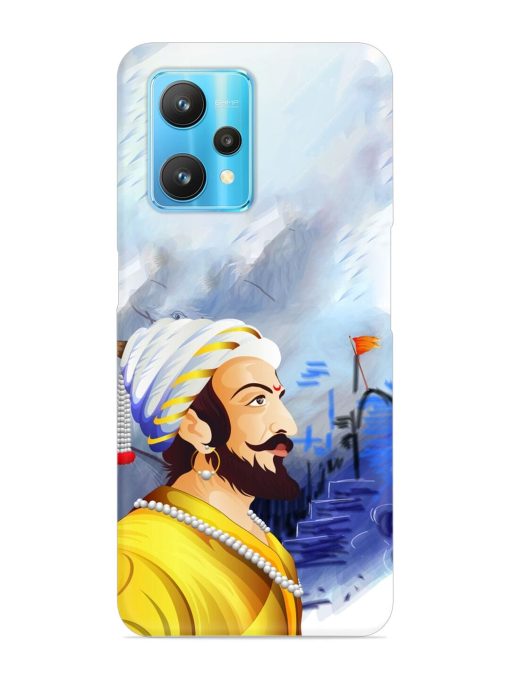 Shivaji Maharaj Color Paint Art Snap Case for Realme 9 Pro (5G)