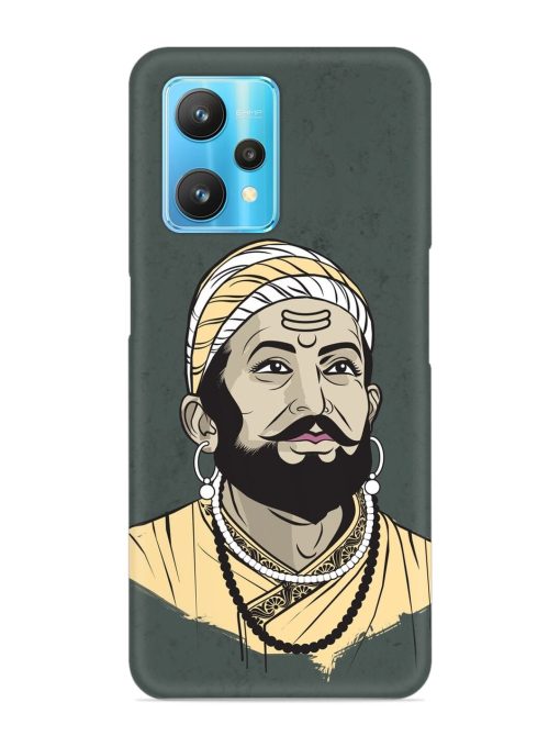 Shivaji Maharaj Vector Art Snap Case for Realme 9 Pro (5G) Zapvi