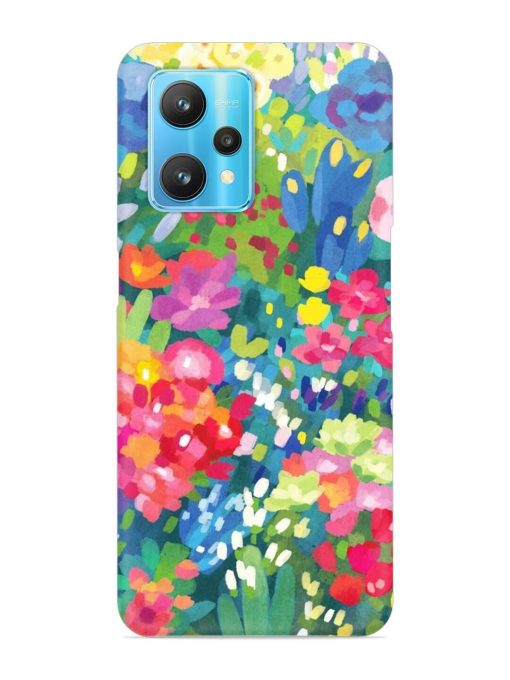 Watercolor Flower Art Snap Case for Realme 9 Pro (5G) Zapvi