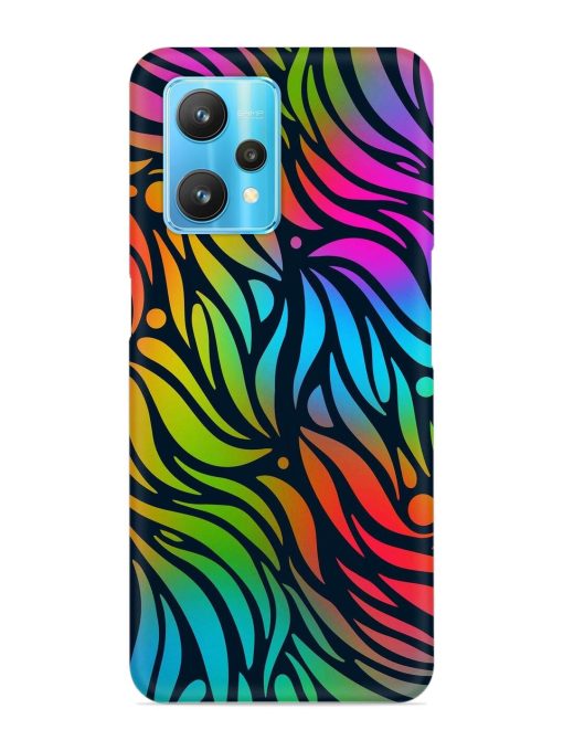 Abstract Leaf Design Snap Case for Realme 9 Pro (5G) Zapvi