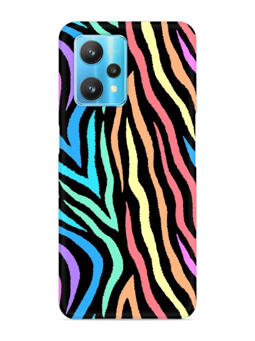 Colorful Abstract Zebra Snap Case for Realme 9 Pro (5G) Zapvi