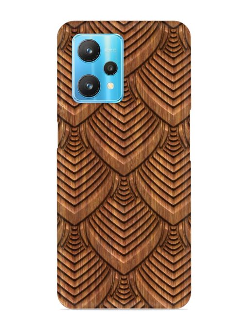 Carved Pattern On Snap Case for Realme 9 Pro (5G) Zapvi