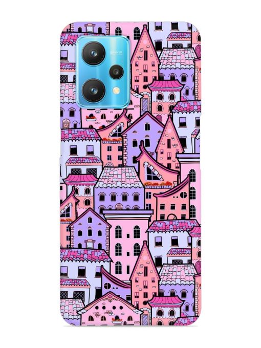 Seamless Pattern Houses Snap Case for Realme 9 Pro (5G) Zapvi