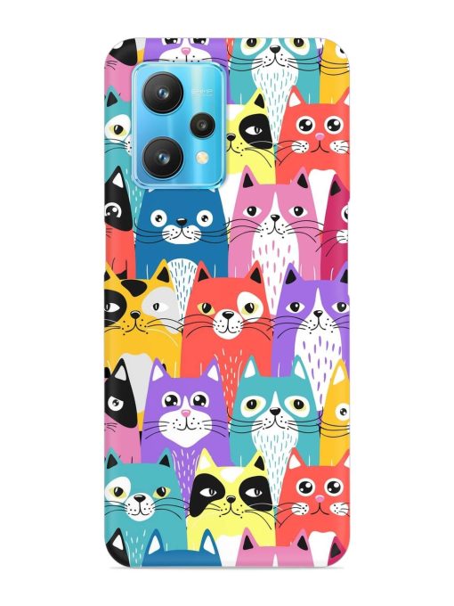 Funny Cartoon Cats Snap Case for Realme 9 Pro (5G) Zapvi