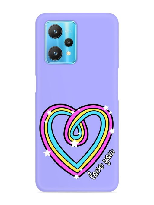 Colorful Rainbow Heart Snap Case for Realme 9 Pro (5G)