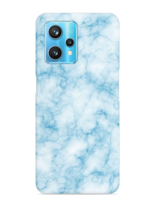 Blue White Natural Marble Snap Case for Realme 9 Pro Plus (5G) Zapvi