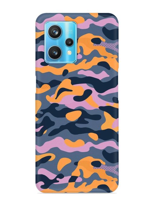 Camouflage Army Military English Orange Art Snap Case for Realme 9 Pro Plus (5G) Zapvi