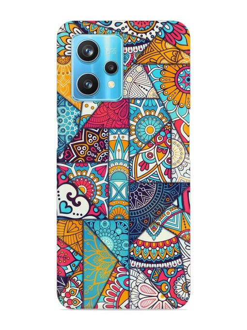 Patchwork Pattern Vintage Snap Case for Realme 9 Pro Plus (5G)