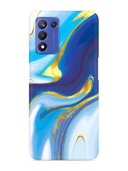 Watercolor Background With Golden Foil Snap Case for Realme 9 Se (5G)