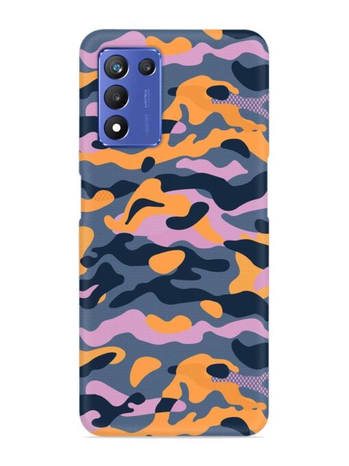 Camouflage Army Military English Orange Art Snap Case for Realme 9 Se (5G)