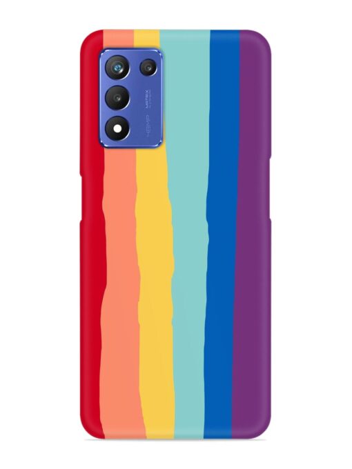 Rainbow Genuine Liquid Snap Case for Realme 9 Se (5G) Zapvi