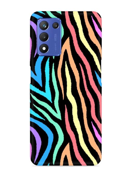 Colorful Abstract Zebra Snap Case for Realme 9 Se (5G) Zapvi