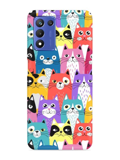 Funny Cartoon Cats Snap Case for Realme 9 Se (5G)