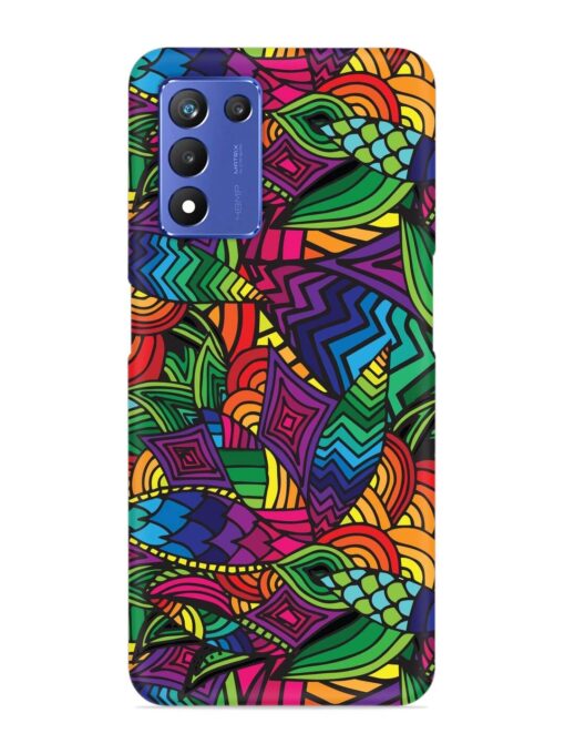 Abstract Multicolor Seamless Snap Case for Realme 9 Se (5G)