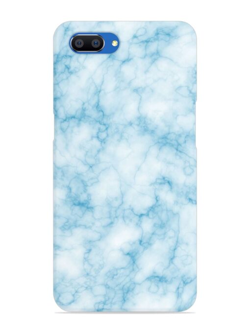 Blue White Natural Marble Snap Case for Realme C1 Zapvi